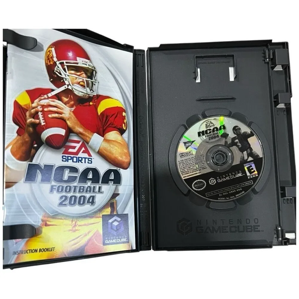 Nintendo GameCube EA Sports NCAA Football 2004 Video Game Disc With Case OS